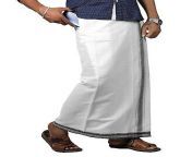 s l400.jpg from kerala white lungi dhoti wear uncle in river