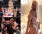 1 banner ufc star hannah goldy has onlyfans page and surname tattooed on her butt.jpg from accidentally stripped from enf naked compilation