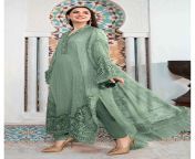 faux georgette embroidery pakistani suit in green colour sm5550188 a.jpg from pakistani suit xxx and