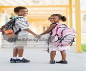 700 03659117em brother and sister going to school stock photo.jpg from brother and sister the school hindi