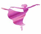 magic pink dance of watercolor ballerina silhouette ballet irina sztukowski.jpg from pnik dance