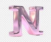 metallic pink glass letter n isolated transparent background 191095 20308.jpg from n