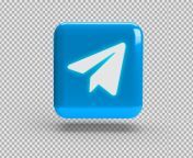 realistic 3d square with telegram logo 125540 2646.jpg from png telegram