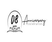 08 years anniversary celebration design with brush number shape black color special celebration 731790 4106.jpg from 08 yeas