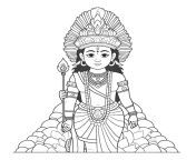 sketch hand drawn single line art coloring page line drawing lord murugan day 469760 12252.jpg from 马来西亚马六甲约炮【line：kc243】 lpdx