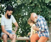 young boy with father grandfather enjoying together park old man with little boy playing chess 265223 47372.jpg from small littel and old guy sex clipallu mirchi masala sexchool pakistani gi