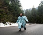 sexy brunette girl walking road winter mountains table glamorous young woman wearing stylish blue long coat fashion business beautiful people concept 120962 1974 jpgw360 from naughty brunette on a road to no good jpg