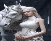 a woman with a white horse 759095 23543.jpg from 백마