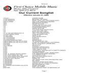 our current songlist first choice mobile music.jpg from catherine bell topless pussy xxx 001 jpg