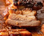 honey glazed crispy pork belly square.jpg from belly por