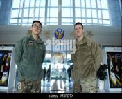 us army pfc reid knox an information technology specialist and pfc jeong ji ho a korean augmentee to the united states army katusa assigned to us eighth army g6 pose for a photo at a republic of korea special warfare command installation near icheon republic of korea december 1 2016 during the 2016 c4i command control communication computers intelligence conference the c4i conference showcases joint interoperability between us and rok forces us army photo by staff sgt ricardo hernandezarocho released mxrdtx.jpg from knox ji