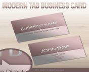 modern tab business card by graphex.jpg from modern tab