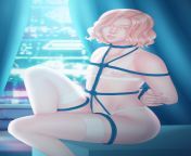 zversnow 1088750 cyberpunk femboy sissy lingerie crossdresser shibari oc.jpg from crossdresser hentai