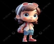 pngtree 3d doll for girl with glasses.png image 9124273.png from 3d dolep bo