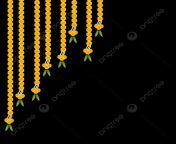 pngtree decorative marigold garland for indian festival.png image 8620775.png from meri png tolai