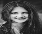 pngtree black and white portrait of a smiling teenage girl with long photo image 2301016.jpg from किशोर लड़की