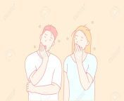 134932758 sleepy people tired friends yawning couple concept husband and wife gaping covering mouths with.jpg from husband and wife ‍and friends