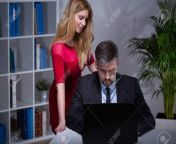 41635807 secretary in red dress seducing her boss.jpg from boss seduces his secretary in the office