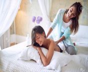148799077 young couple enjoying massage in a bedroom.jpg from lesbian massage rooms