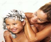22413339 mother and daughter showering in the bathroom.jpg from mom daughter shower