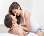 50359982 cheerful boyfriend and girlfriend are making fun on bed they embracing and laughing.jpg from gf bf fun sex