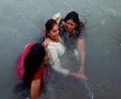 d001c170 9b5a 11eb 9d3e 0740de331542 from kumbh snan indian women bath wet nipple