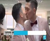 2019 05 24 1213 taiwan holds first same sex marriages in historic day for asia jpeg from tahpwan sex