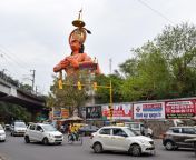 new delhi india june 21 2022 big statue of lord hanuman near the delhi metro bridge situated near karol bagh delhi india lord hanuman statue touching sky free photo scaled.jpg from delhi karo