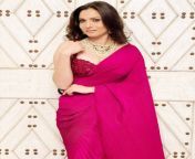 ankita lokhande wore a wine sari and a statement necklace 202111 1635855087.jpg from vicky sari