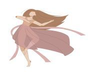 young girl dancing modern dance nude color vector.jpg from dancing nude young