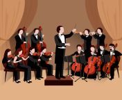 symphonic orchestra flat vector.jpg from orchestra jpg