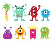 collection of cute cartoon monsters vector illustration.jpg from carton 3d sex with monster
