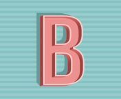 3d vintage letter b typography vector.jpg from vintage b