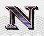 capital letter n vintage typography style vector.jpg from n