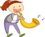 a doodle kid playing saxophone cartoon character isolated free vector.jpg from cartoon sax move