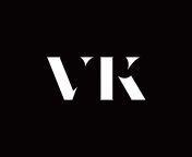 vk logo letter initial logo designs template free vector.jpg from vk as
