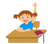 student girl raises her hand to answer a question at school free vector.jpg from lavanathar