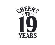 19 years vintage birthday celebration cheers to 19 years free vector.jpg from 19 yers