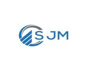 sjm flat accounting logo design on white background sjm creative initials growth graph letter logo concept sjm business finance logo design vector.jpg from sjm