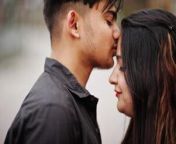 love story of indian couple posed outdoor kissing photo.jpg from indian lover kissing outdoor and boob pressing