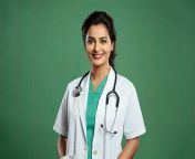 an indian young female doctor isolated on green ai generated photo.jpg from downloads indian desi doctor and patient sex videos