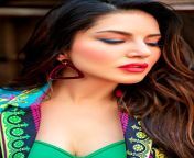 sunny leone hot looks in the multi coloured outfit 4.jpg from sunn leones