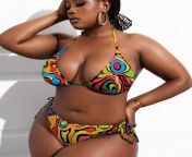 sexy 3 piece set large size bikini set large cup swimwear women halter african swimming suit.jpg from sexy 3