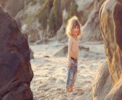 beach boy with long wavy hair by maliworkman childrens photography.jpg from nubeaches