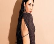shruti haasan backless sheer saree salaar actress.jpg from actress sara bangx shruti hassan sex images com