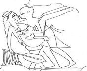 figure 1 sketch on a fragment found in the tomb of puyernre see n 57.jpg from ancient egypt anal