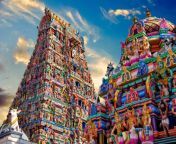 view of colourful gopura in the hindu kapaleeshwarar temple chennai tamil nadu india1187917522 jpgx95206 from chnnai tamil
