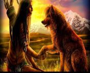 red indians native american indian and 4 legged animal illustration wallpaper preview.jpg from indian and anima