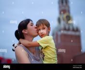 russian mom and son on red square in moscow 2ct5abm.jpg from rassian mom and