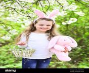 child with basket posing on background of blossom tree spring and happy girl with pink ears easter holiday little kid hug bunny baby in jeans and in sweater small girl with eggs and toy 2c4xh0n.jpg from next 禄xxx bangla com bddian small 10 baby girl with big man xxx video hd dalani 3gp